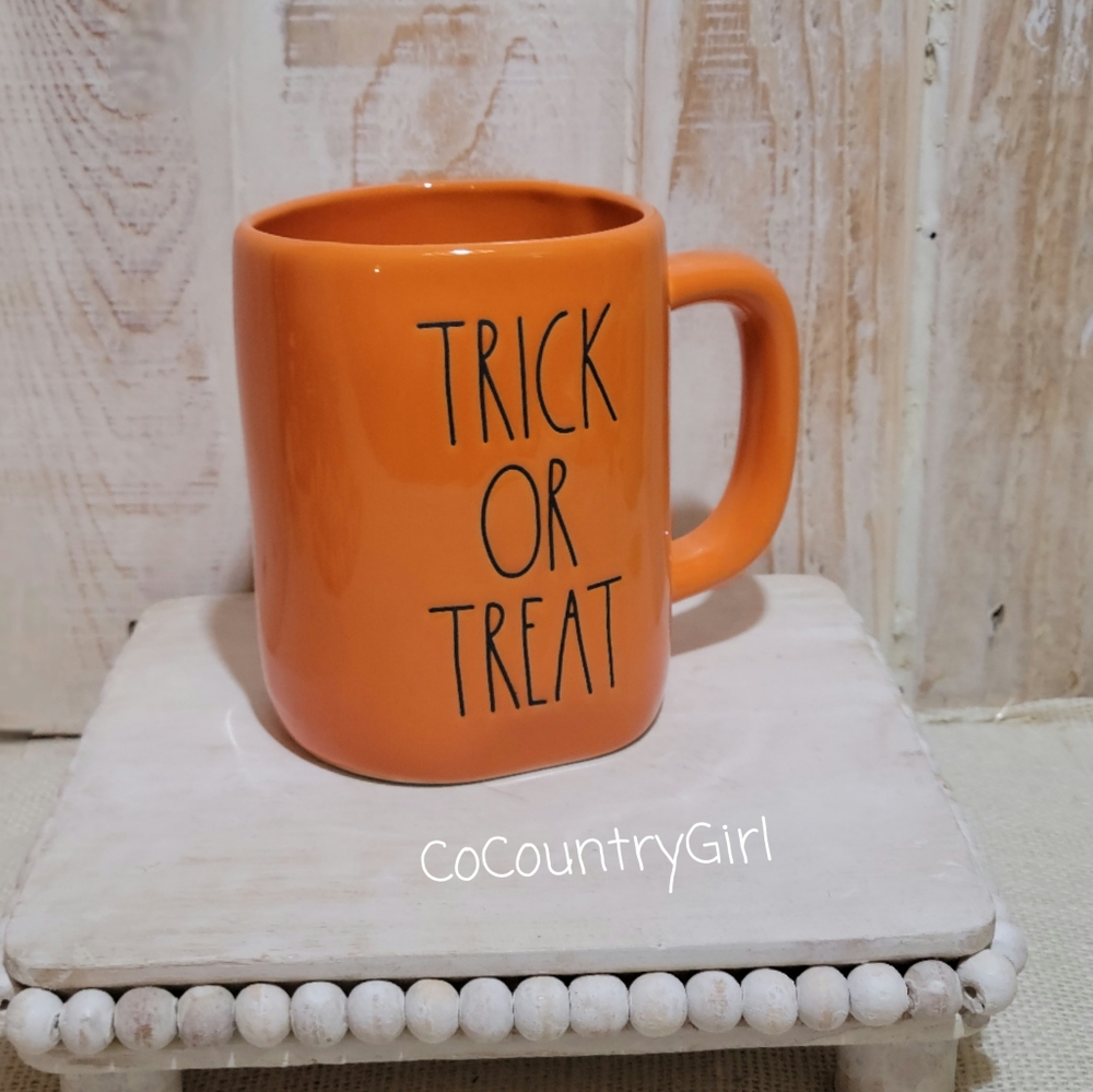 Rae Dunn Trick or Treat 2 Sided Mug